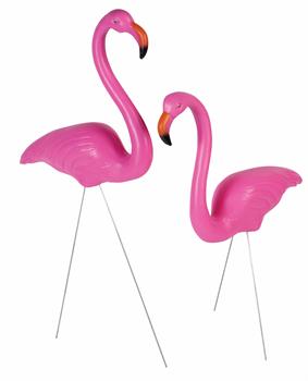 25" Flamingo Lawn Decoration (Set of 2)