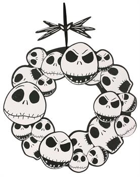 The Nightmare Before Christmas Jack Skellington 17" Wreath