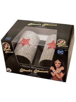 DC SUPERHERO - Wonder Woman Super Deluxe Rhinestone Cuffs in a Box