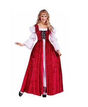 Medieval Lady Lace Up Gown Plus Size Adult Costume