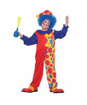 Colorful Clown Child Costume