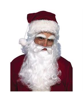 Economy Santa Wig And Beard Set