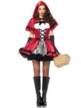 Gothic Red Riding Hood Adult Costume