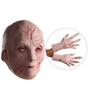 Star Wars Episode VIII: The Last Jedi - Supreme Leader Snoke Vinyl Mask and Latex Hands - One Size
