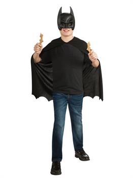 Batman Mask, Cape & Batarangs Accessory Set- Child One Size