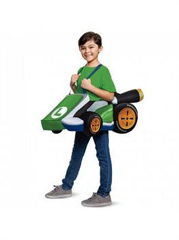 Super Mario Bros. Luigi Kart Child Costume