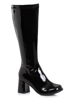 Women's 3 inch Wide Width Black GoGo Boot