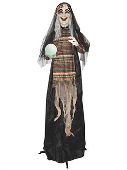 5' Animated Standing Fortune Telling Witch with Lights & Sound ...