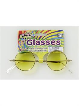 Round Glasses - Yellow Lenses