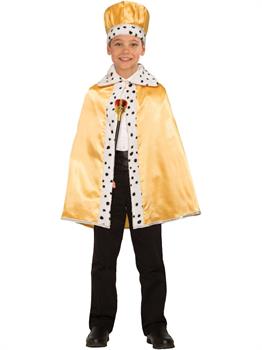 Childrens Gold Royal Cape