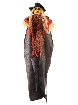 24" Pumpkin Scarecrow Hanging Prop