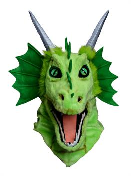 Moving Jaw Green Dragon Mask