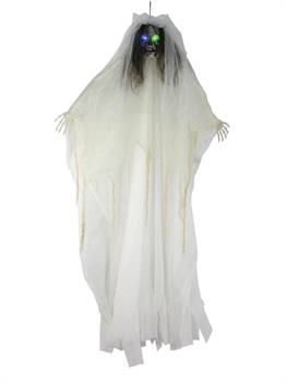 57" Light Up Bride Skull Prop