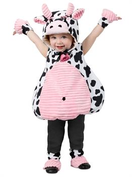 Toddler Pink Belly Cow Costume