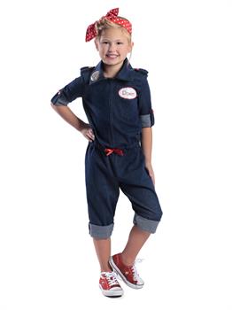 Girls Rosie The Riveter Costume
