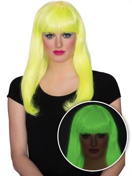 Womens Yellow Glow Babe Wig