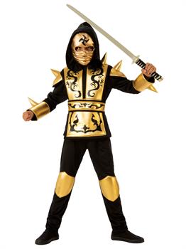 Boys Gold Ninja Costume