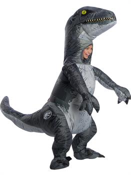 Children's Velociraptor Inflatable Costume With Sound