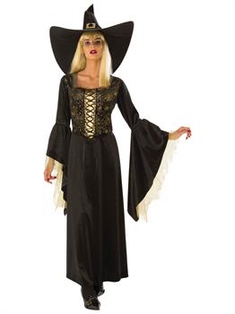 Womens Golden Web Witch Costume