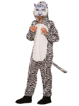 Kids Whitetiger Jumpsuit With Mask