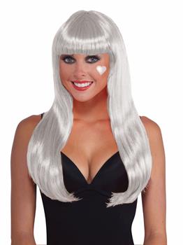 White Long Wig
