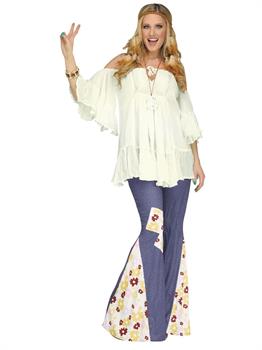 Hippie Gauze Top Adult Costume