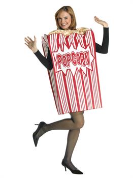 Movie Night Popcorn Box Adult Costume