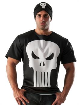 Punisher Costume Top and Hat