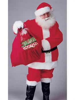 Regal Plush Adult Santa Suit with Wig & Beard