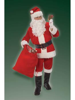 Adult Men's Velour Santa Suit Costume