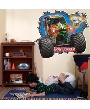 Monster Jam 3D Wall Burst Decal (Stock)