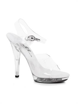 Brook Stiletto Clear Heel Sandal