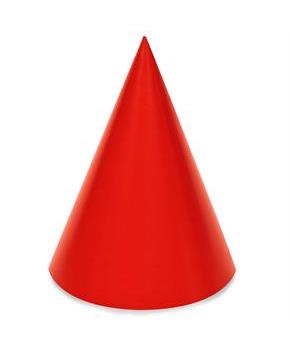 Red Cone Party Hats