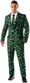 Men's Shamrock Suit & Tie Costume