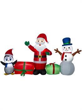 Airblown-Santa/Snowman/Penguin Collection Scene-LG