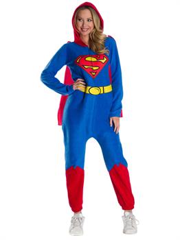 Dc Super Heroes Superman Women'S Onesie Costume