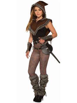 Viking - Fur Trim Hooded Capelet