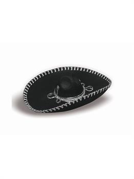 Black Sombrero W/Mini Brim