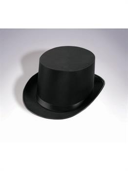 Deluxe Satin Top Hat-Black