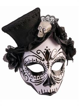 House Of Bonez - Skull Mask w/Top Hat