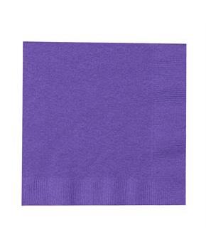 Perfect Purple (Purple) Beverage Napkins