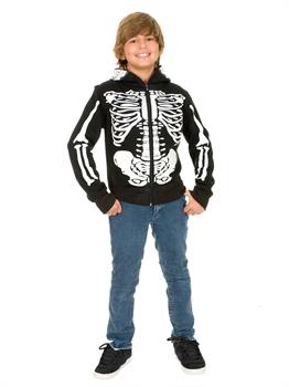 Skeleton Sweatshirt Hoodie Boy Costume