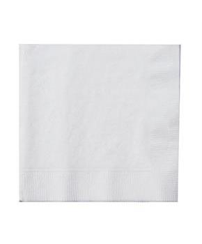 Bright White (White) Beverage Napkins