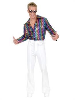 Rainbow Swirl Disco Shirt Costume