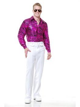 Zebra Print Disco Shirt Costume