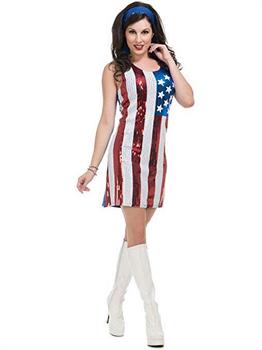 American Flag Sequin Dress