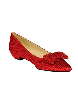 Women'S Red Stone Flat w/ Bow