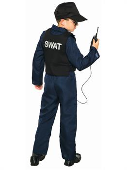 Swat Jumpsuit (Unisex) And Cap Costume