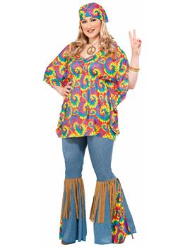 Hippie Chick-Plus Costume