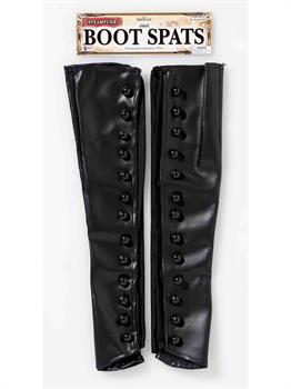 Steampunk Boot Spats-Black